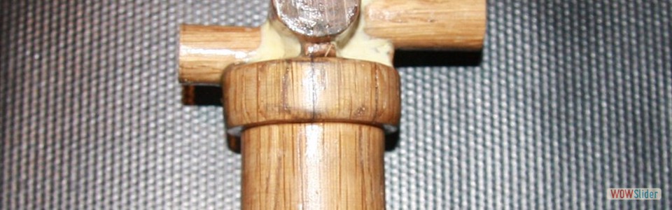 Cylinder Head pattern in wood